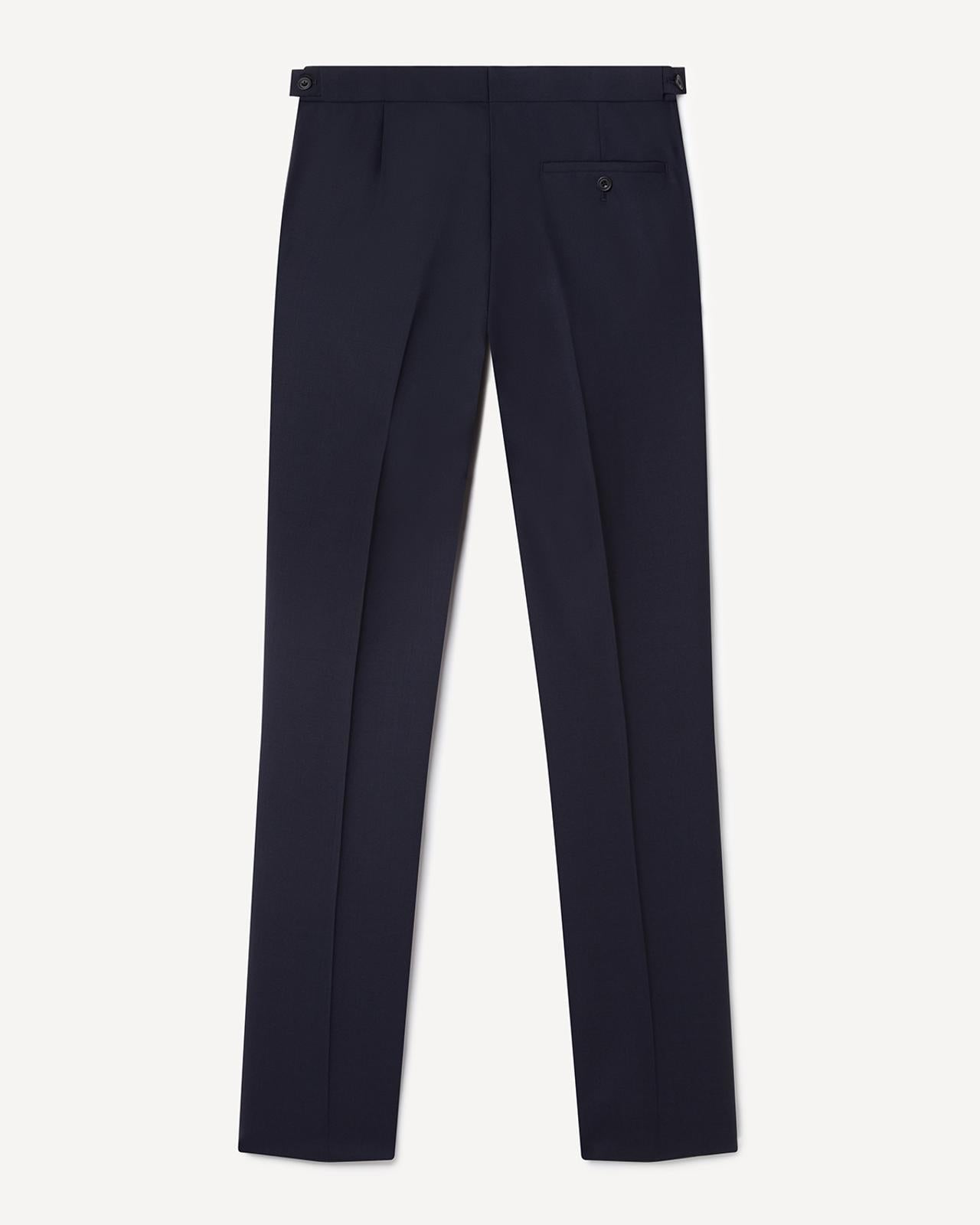 Kilgour Savile Row Tailoring Kilgour Single Breasted 1 Button Fresco Wool Suit Dark Navy