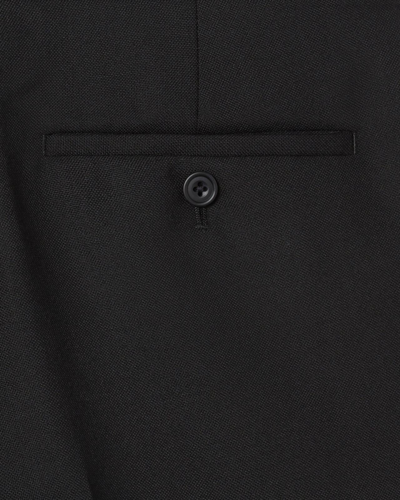 Kilgour Savile Row Tailoring Kilgour Single Breasted 1 Button Hopsack Wool Suit Black