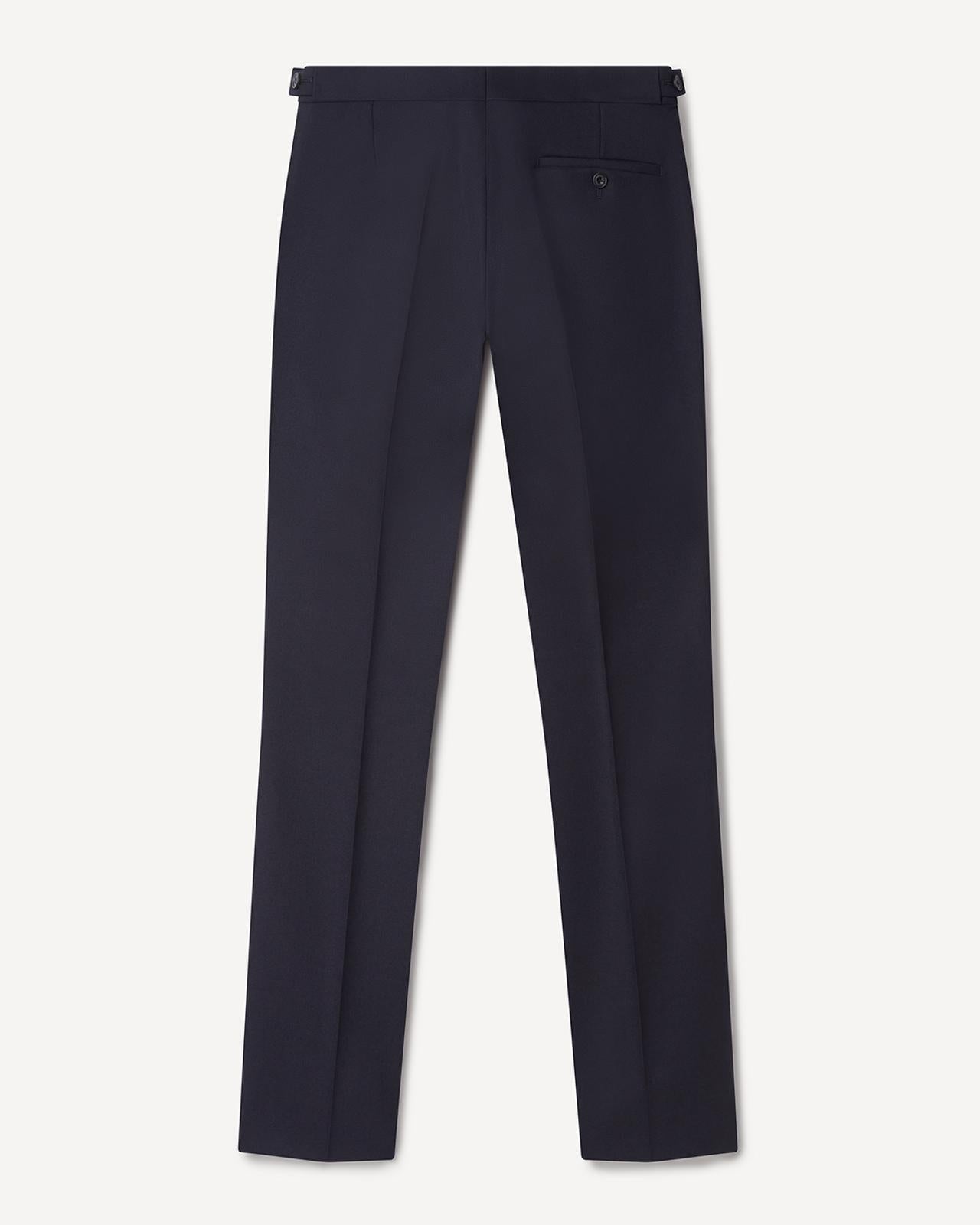 Kilgour Savile Row Tailoring Kilgour Single Breasted 1 Button Hopsack Wool Suit Midnight Navy