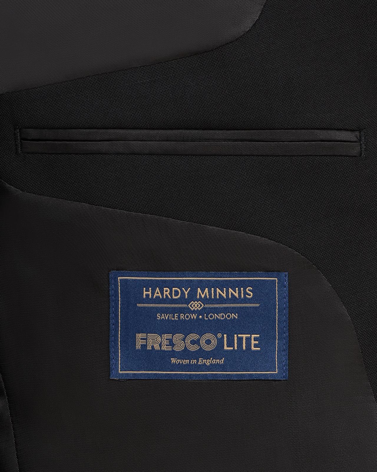 Kilgour Savile Row Tailoring Kilgour Single Breasted 1 Button Plain Fresco Wool Suit Black