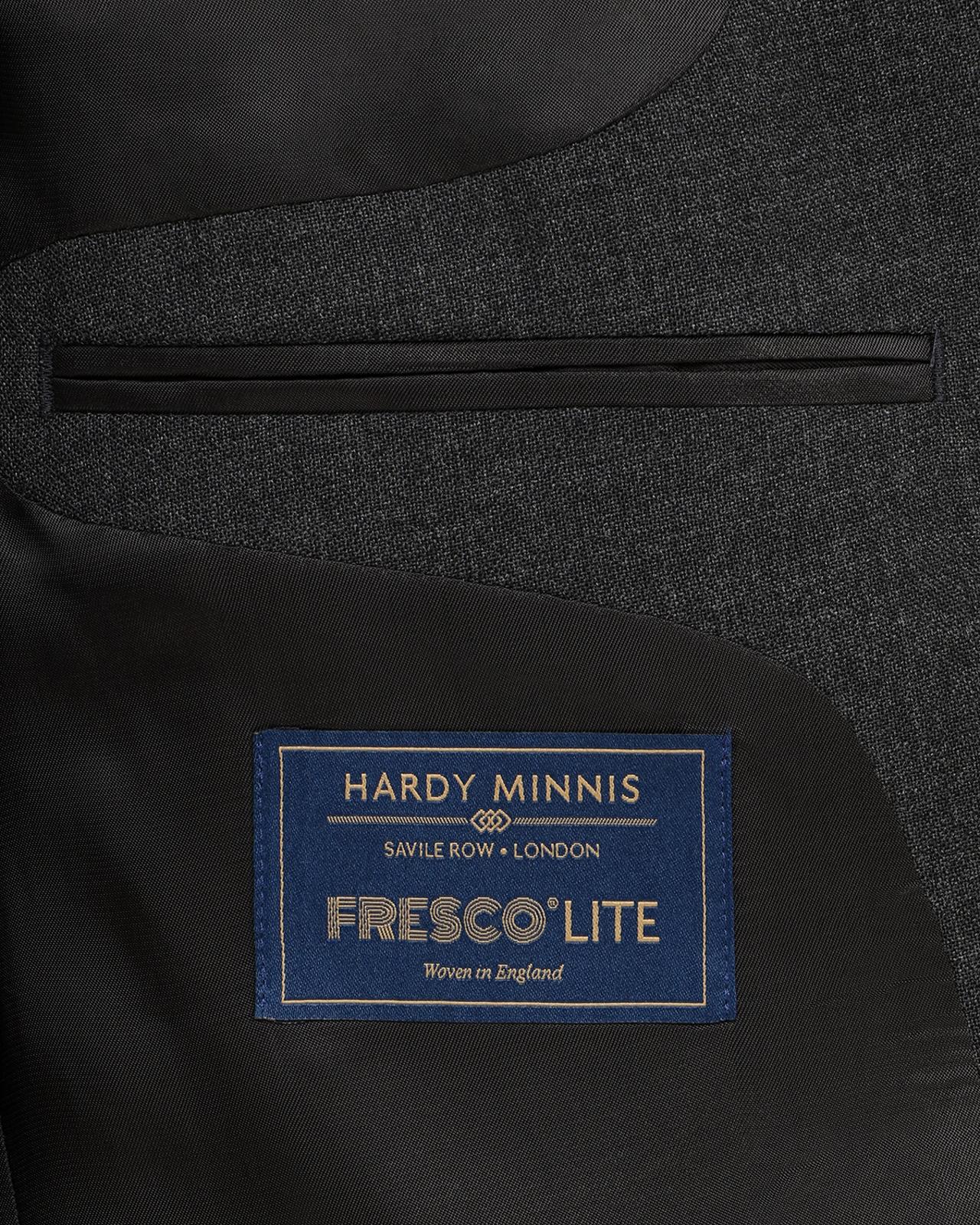 Kilgour Savile Row Tailoring Kilgour Single Breasted 1 Button Plain Fresco Wool Suit Charcoal