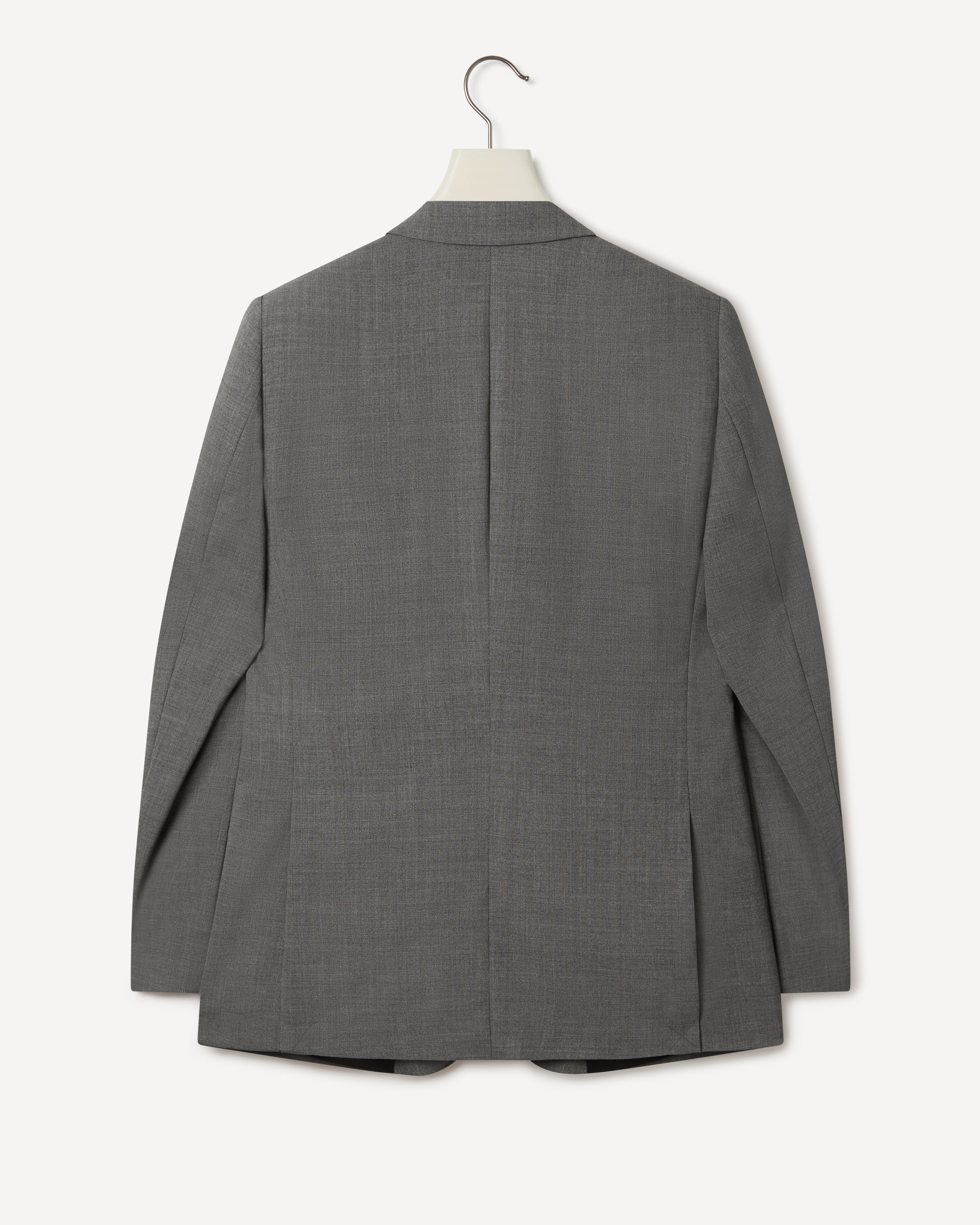 Kilgour Savile Row Tailoring Kilgour Single Breasted 1 Button Plain Fresco Wool Suit Grey