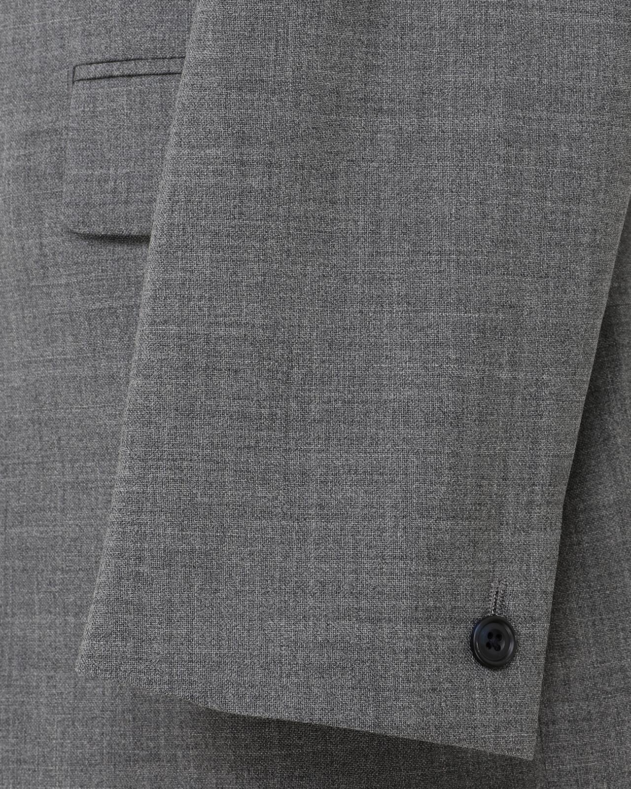 Kilgour Savile Row Tailoring Kilgour Single Breasted 1 Button Plain Fresco Wool Suit Grey