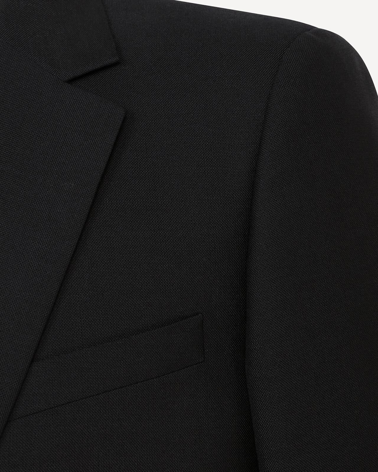 Kilgour Savile Row Tailoring Kilgour Single Breasted 1 Button Plain Mohair Suit Black