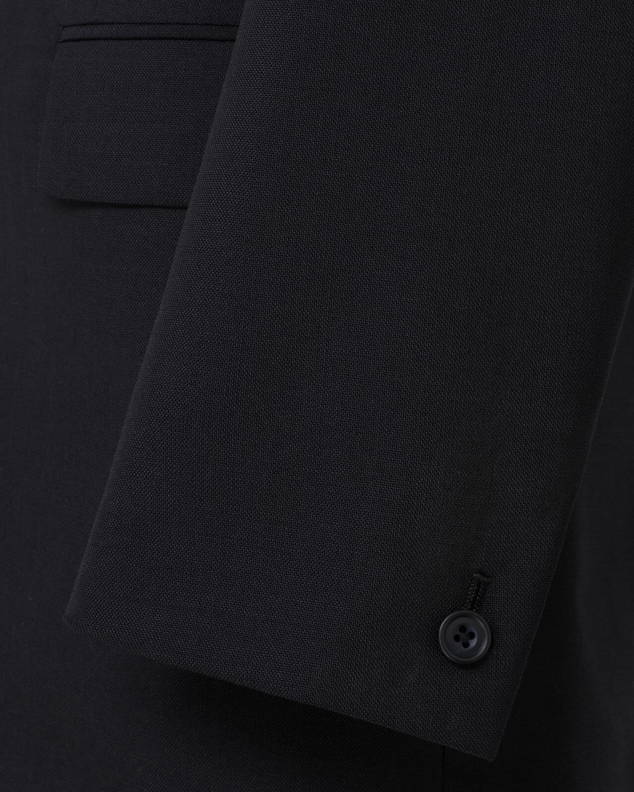 Kilgour Savile Row Tailoring Kilgour Single Breasted 1 Button Plain Mohair Suit Black