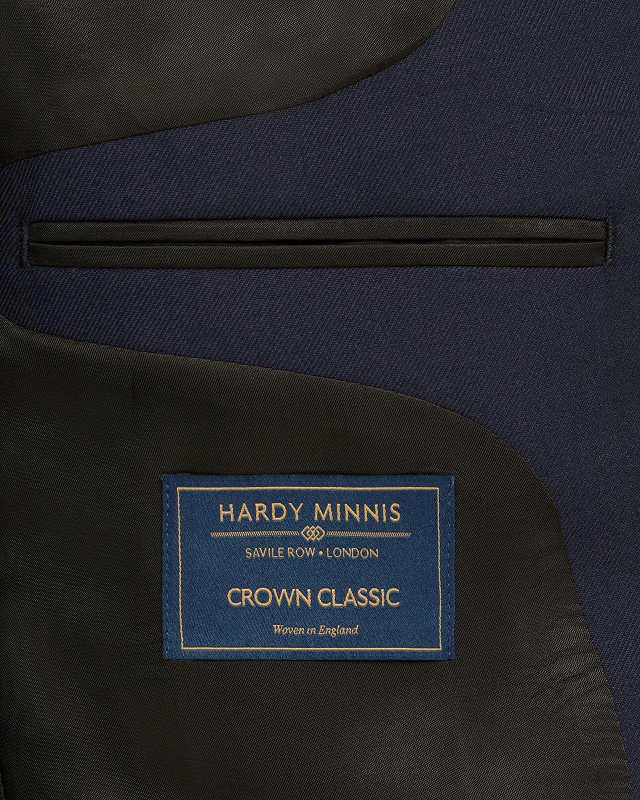 Kilgour Savile Row Tailoring Kilgour Single Breasted 1 Button Plain Twill Wool Suit Bright Navy