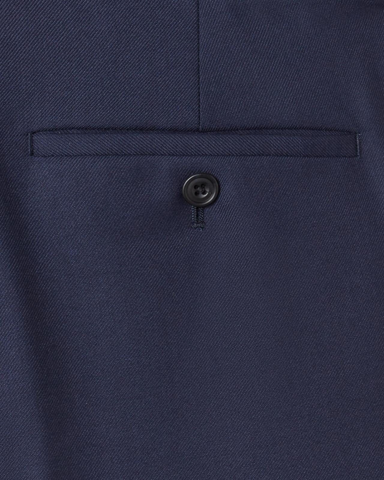 Kilgour Savile Row Tailoring Kilgour Single Breasted 1 Button Plain Twill Wool Suit Bright Navy