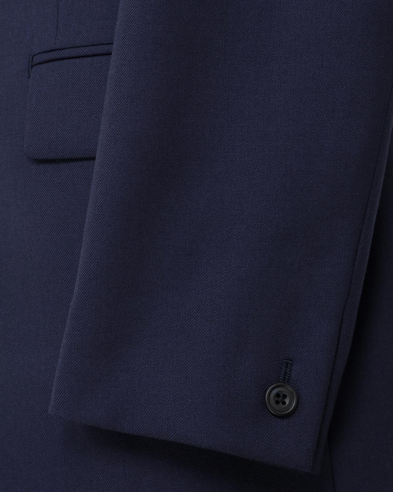 Kilgour Savile Row Tailoring Kilgour Single Breasted 1 Button Plain Twill Wool Suit Bright Navy