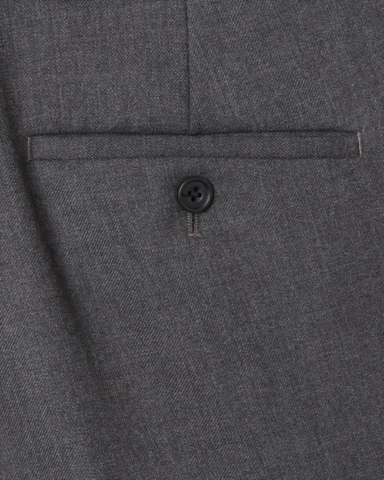 Kilgour Savile Row Tailoring Kilgour Single Breasted 1 Button Plain Wool Suit Mid Grey