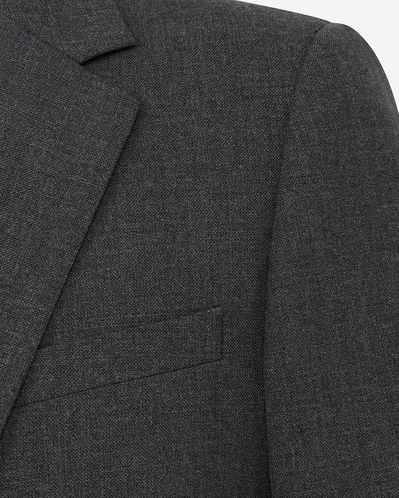 Kilgour Savile Row Tailoring Kilgour Single Breasted 1 Button Plain Wool Suit Mid Grey