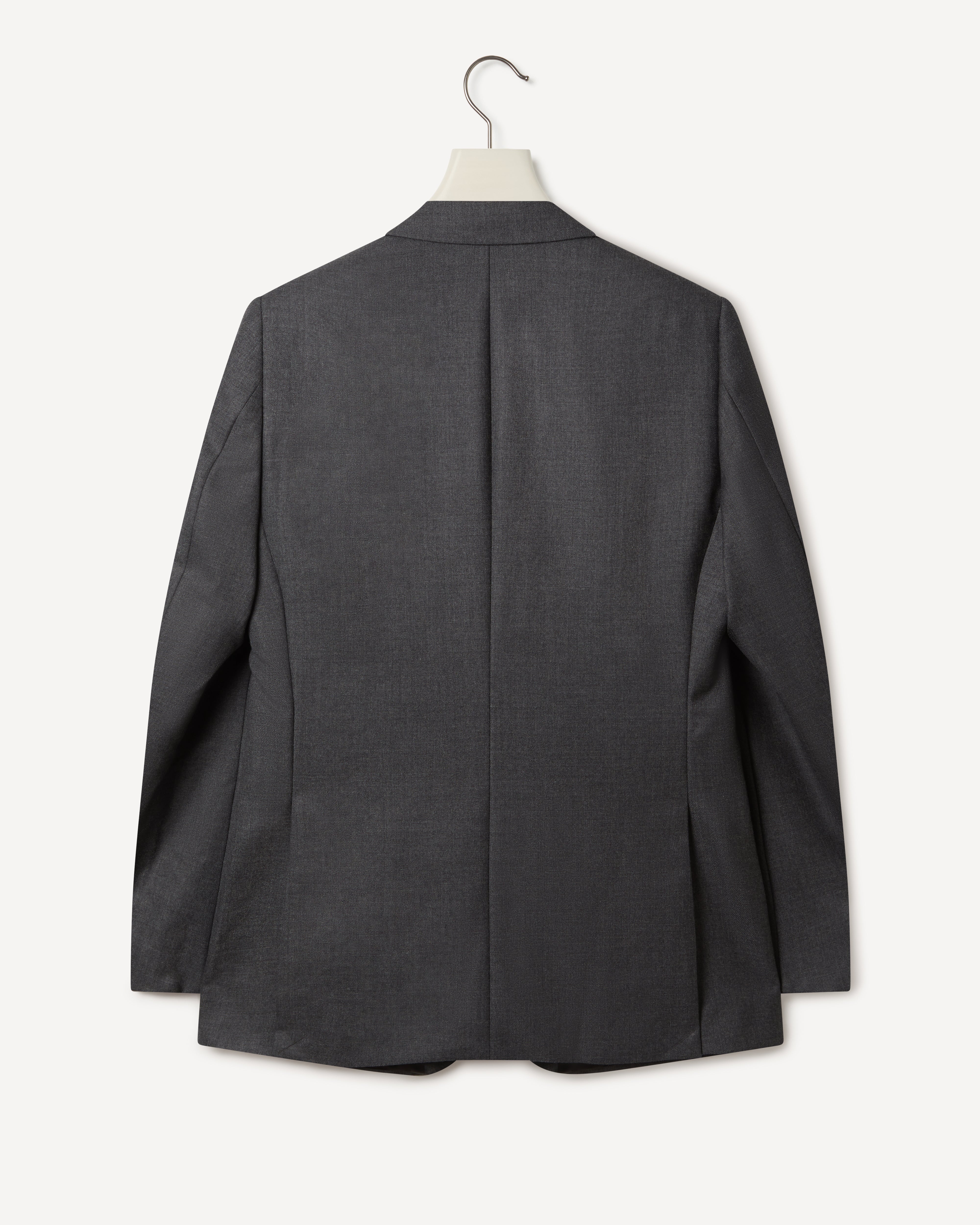 Kilgour Savile Row Tailoring Kilgour Single Breasted 1 Button Plain Wool Suit Mid Grey