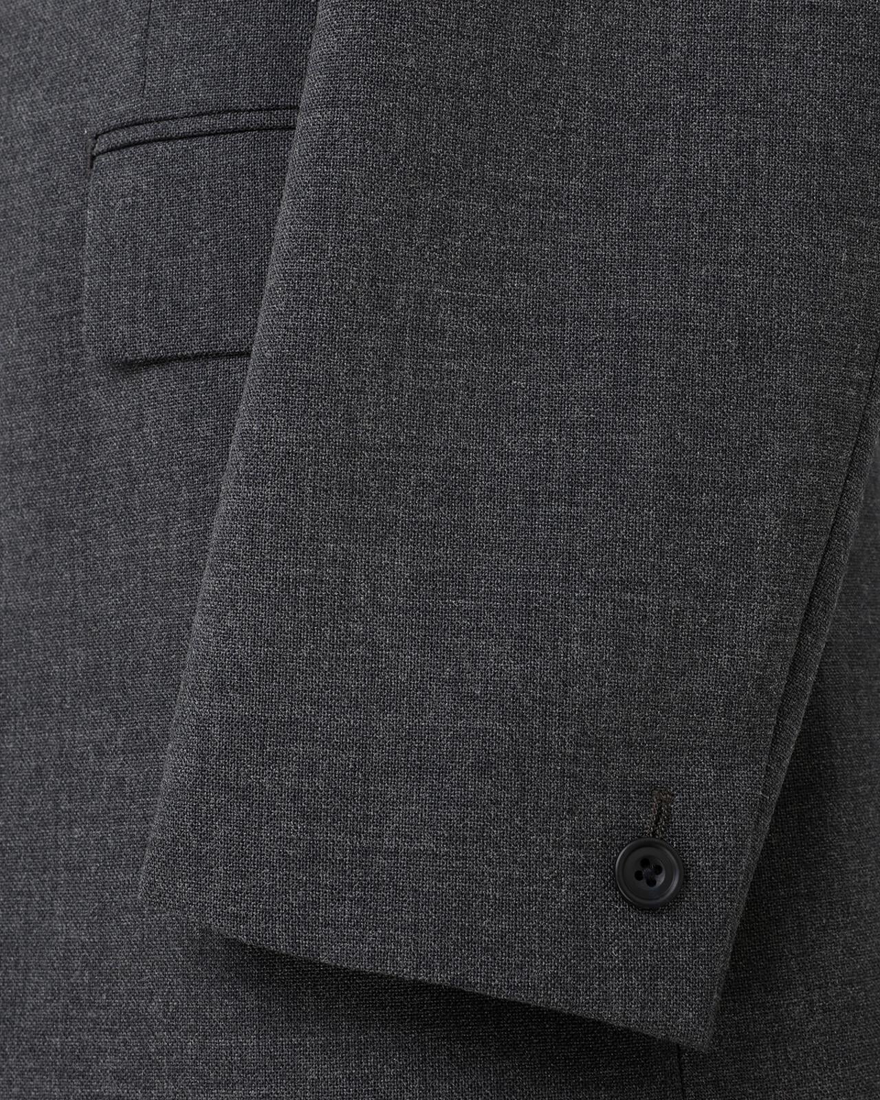 Kilgour Savile Row Tailoring Kilgour Single Breasted 1 Button Plain Wool Suit Mid Grey