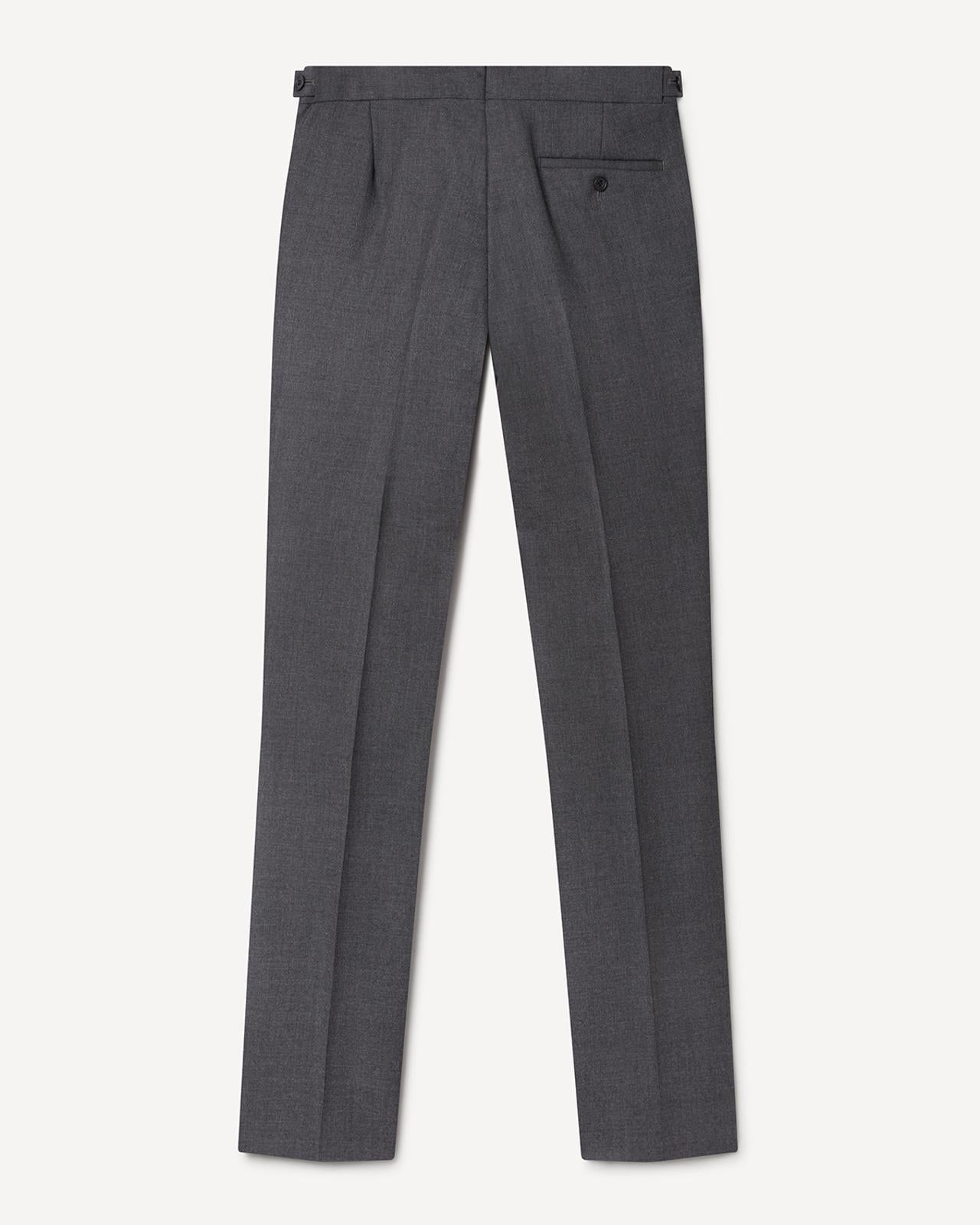 Kilgour Savile Row Tailoring Kilgour Single Breasted 1 Button Plain Wool Suit Mid Grey
