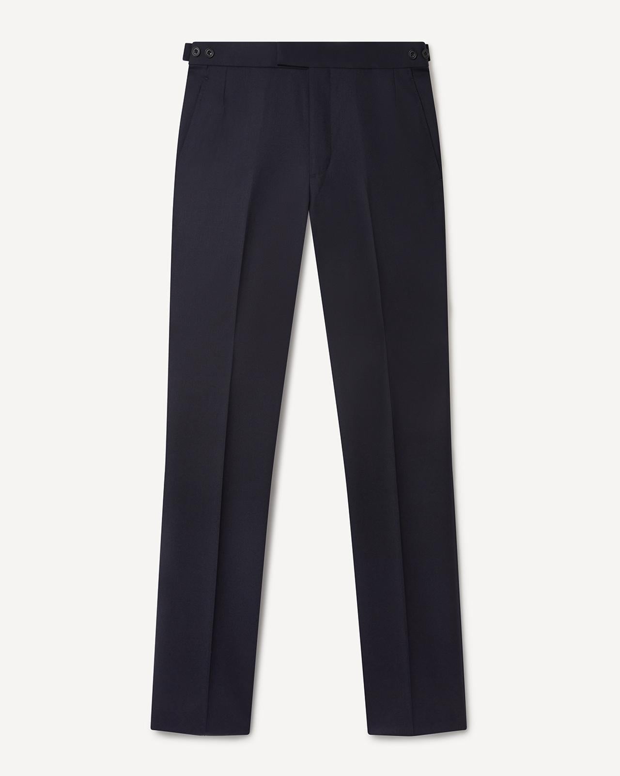 Kilgour Savile Row Tailoring Kilgour Single Breasted 1 Button Wool Twill Suit Midnight