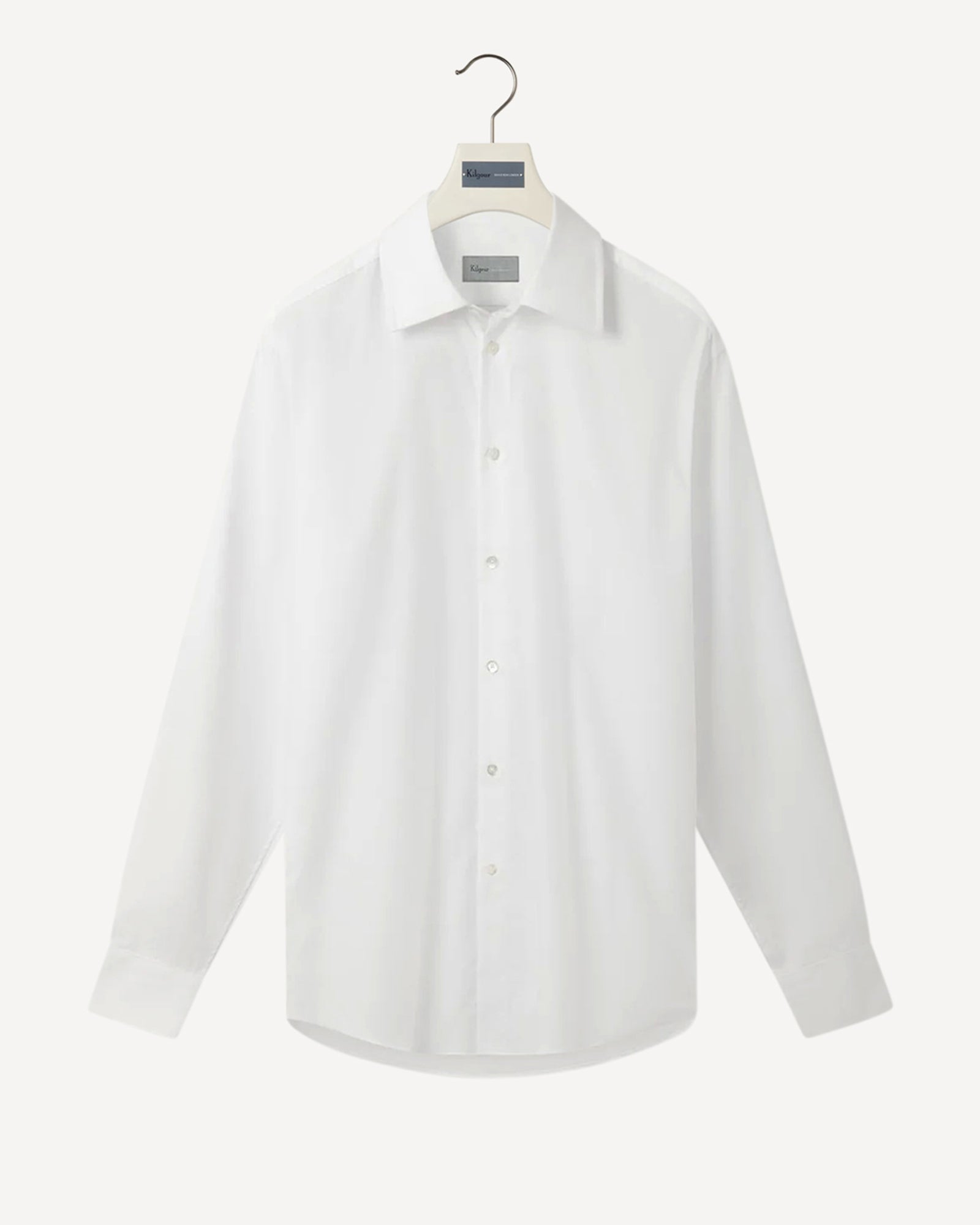 Tailored Fit Cotton Shirt White