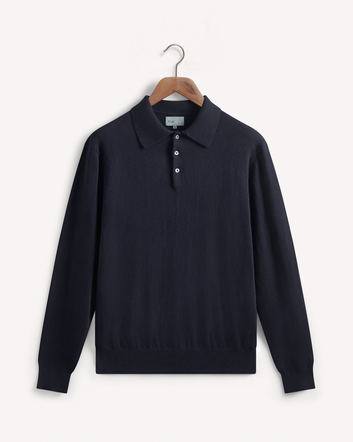 Silk Cashmere Knit SS Crew Neck Navy Kilgour Tailoring Savile Row