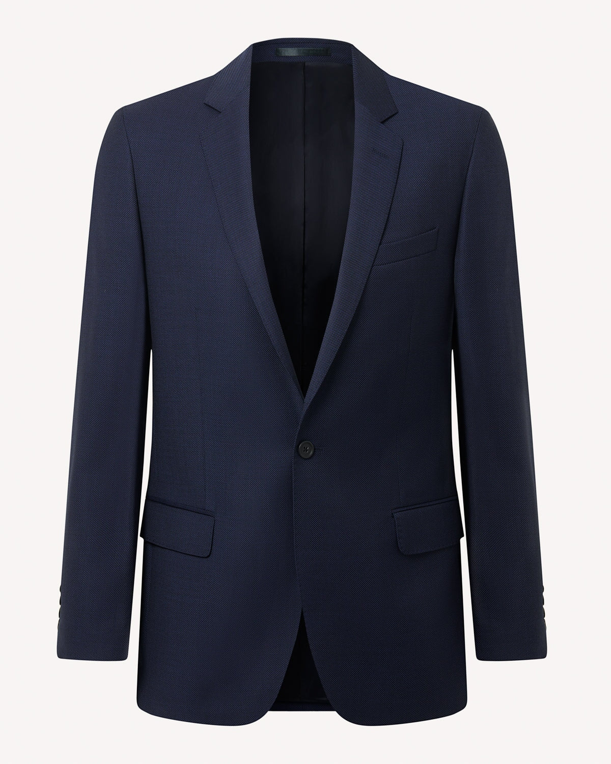 Kilgour Savile Row Tailoring SB1 KG Single Breasted Navy Birdseye Suit