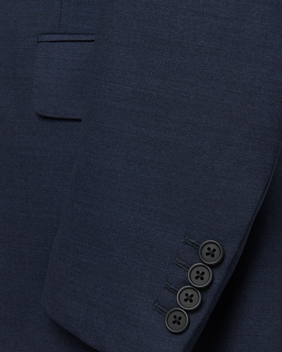 Kilgour Savile Row Tailoring SB1 KG Single Breasted Navy End on End Suit