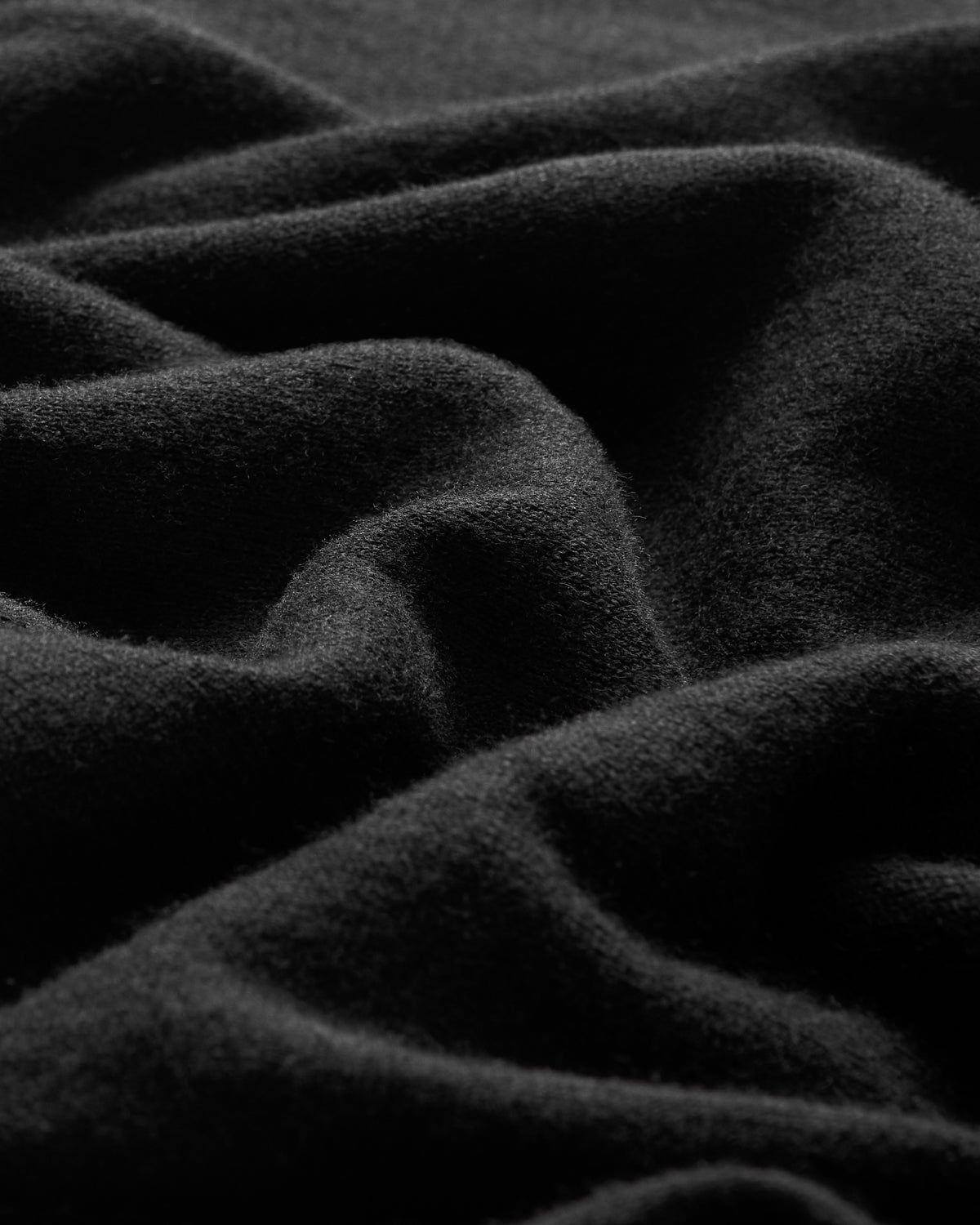 Kilgour Savile Row Tailoring S/S Cotton Cashmere Crew Neck Black