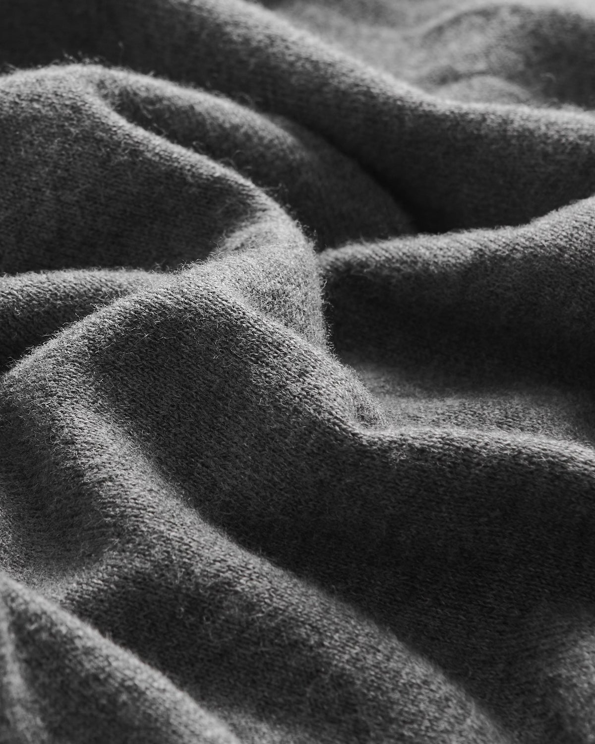 Kilgour Savile Row Tailoring S/S Cotton Cashmere Crew Neck Grey