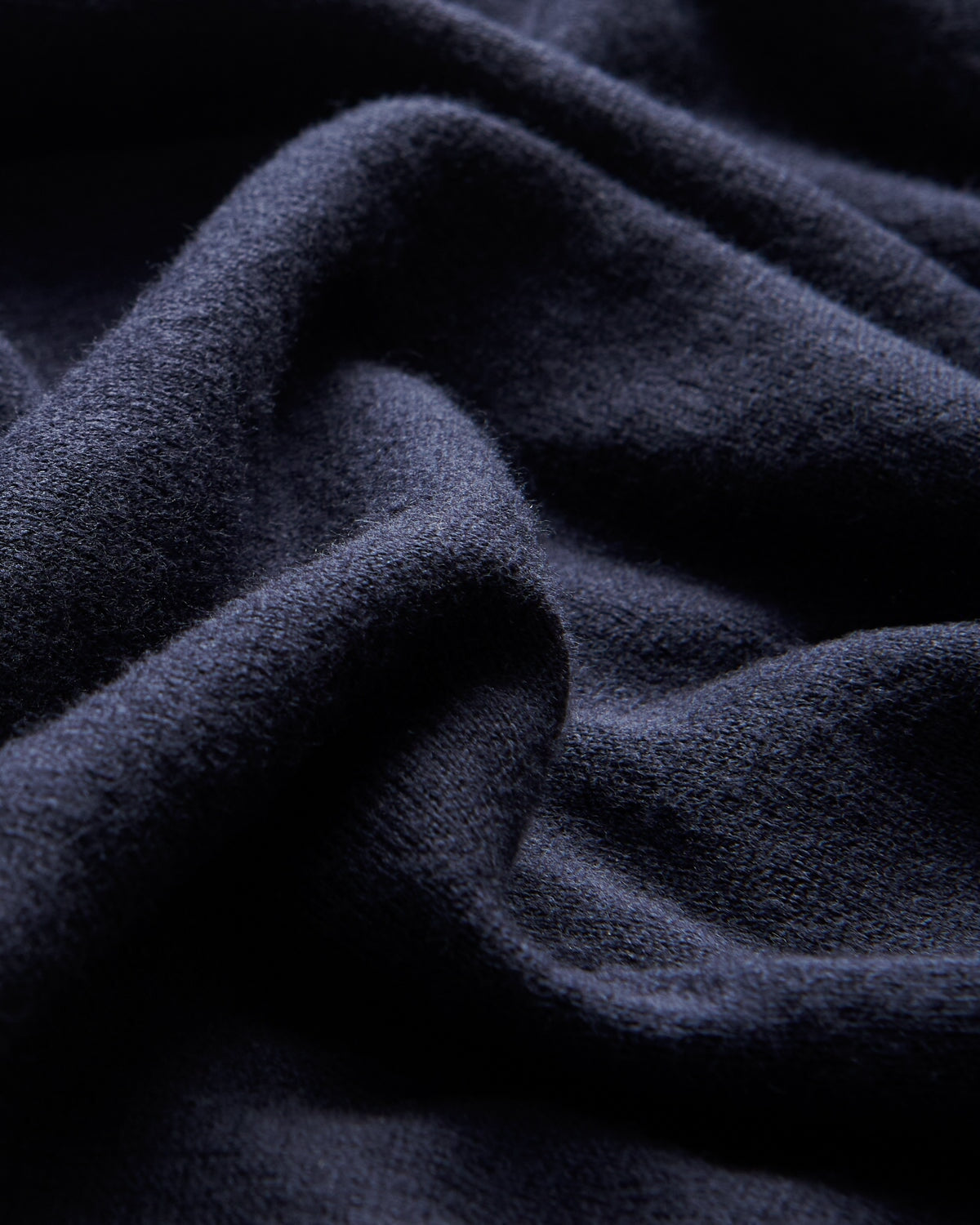 Kilgour Savile Row Tailoring S/S Cotton Cashmere Crew Neck Navy