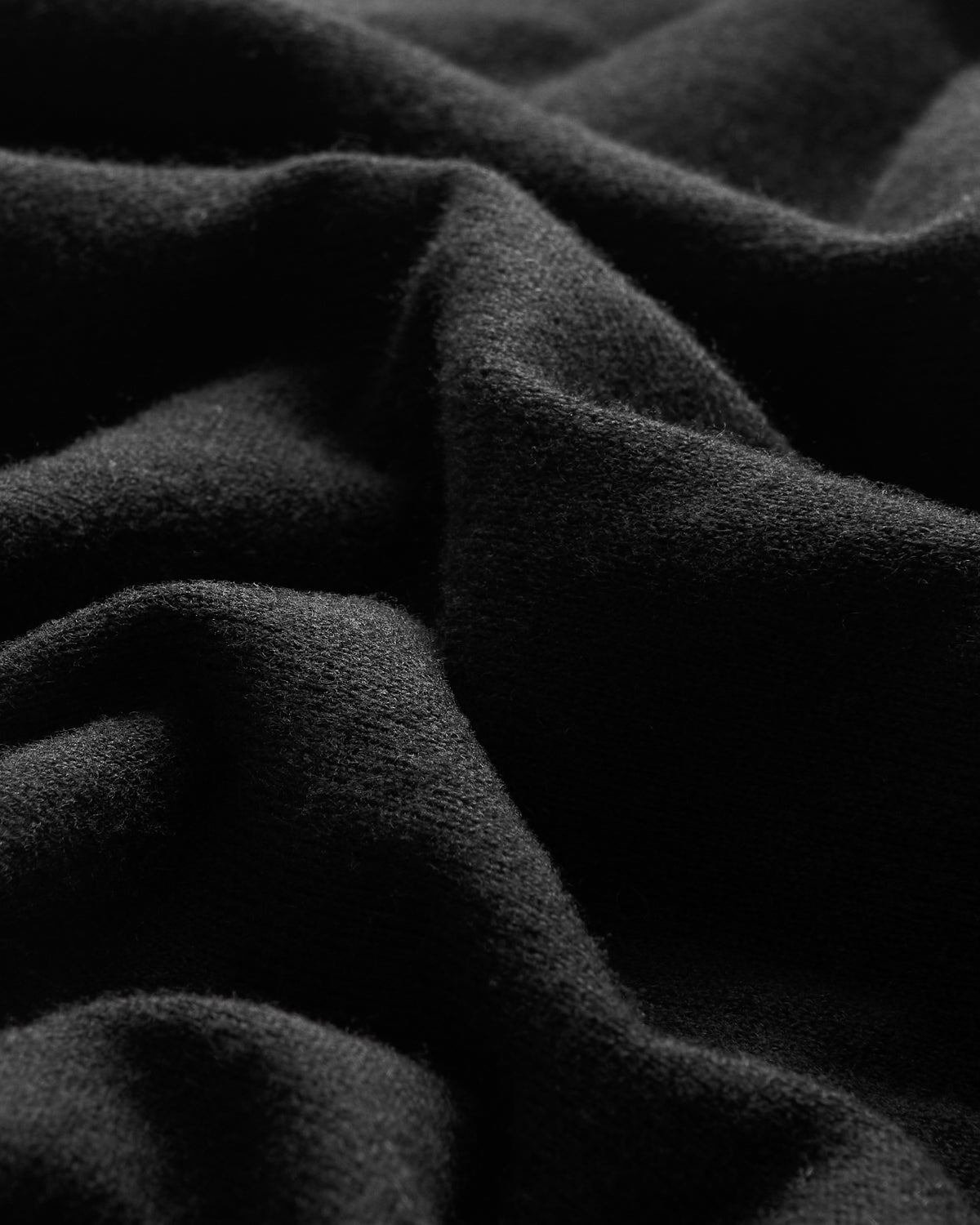 Kilgour Savile Row Tailoring S/S Cotton Cashmere Polo Neck Black