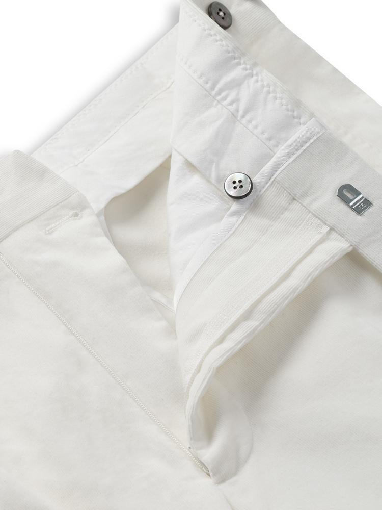 Kilgour Savile Row Tailoring Kilgour Classic Cotton Cord Trouser White