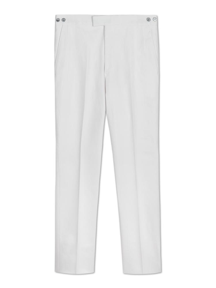 Kilgour Savile Row Tailoring Kilgour Classic Cotton Trousers White